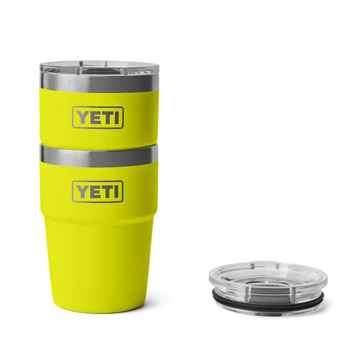 Yeti Rambler 16oz Stackable Cup - Firefly Yellow
