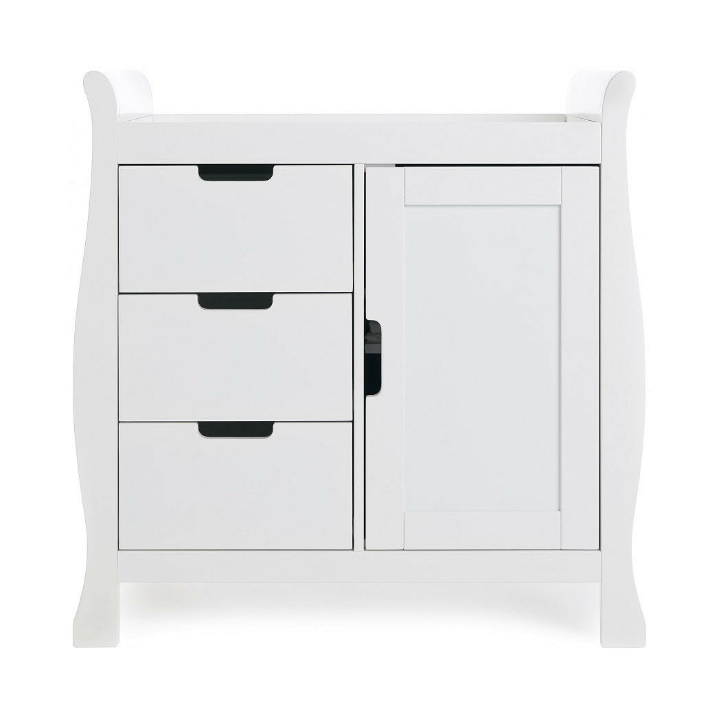Obaby Stamford Mini Sleigh 3 Piece Room Set (White)