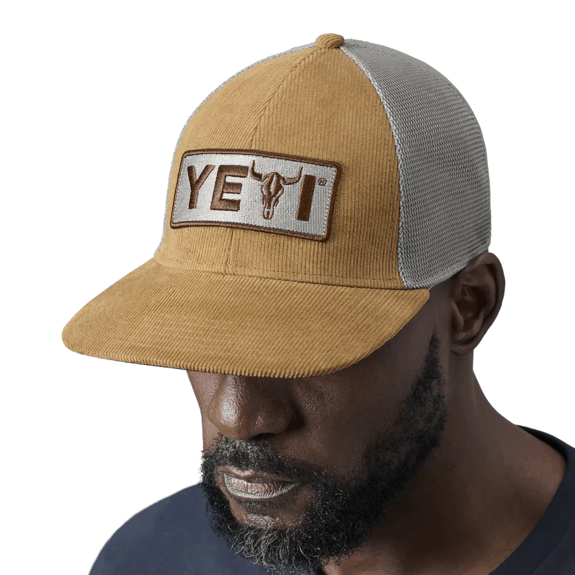 Steer Flat Brim Hat in Ochre