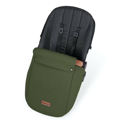 Ickle Bubba Stomp LUXE Travel System with Cirrus Car Seat & Base - Black/Woodland/Tan - plus Bubba&Me Crib