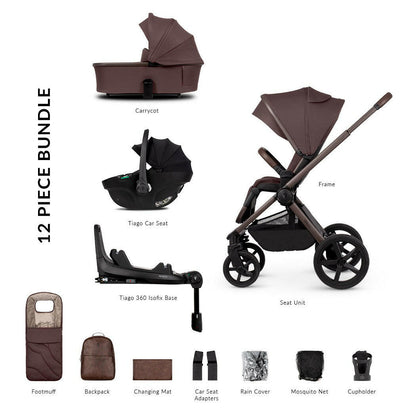 Venicci Upline 2 - SE Burgundy - 3in1 Travel System with Maxi-Cosi Pebble 360 Pro²