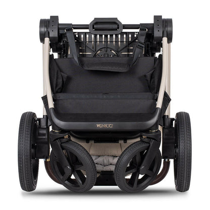 Venicci Upline 2 - Stone Beige - 3in1 Travel System with Maxi-Cosi Pebble 360 Pro²