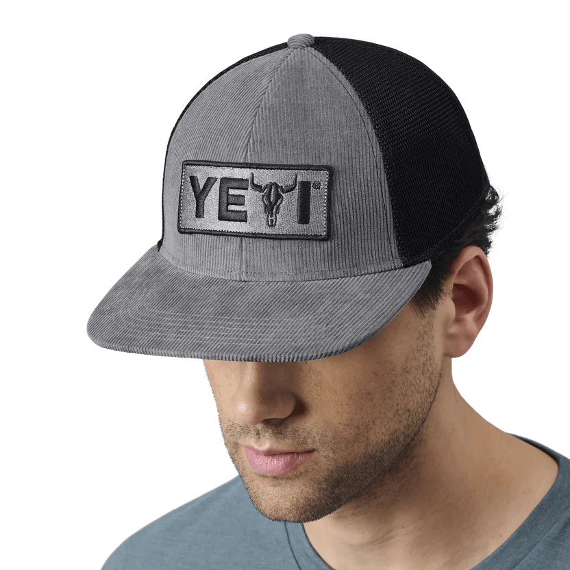 Yeti Steer Flat Brim Hat in Grey